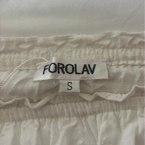 Forolav White Ruffled Romper - Picture 4 of 4